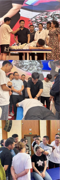 圖為手法演示與互動交流現(xiàn)場